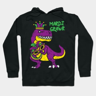 Mardi Grawr T-Rex Dino Hoodie